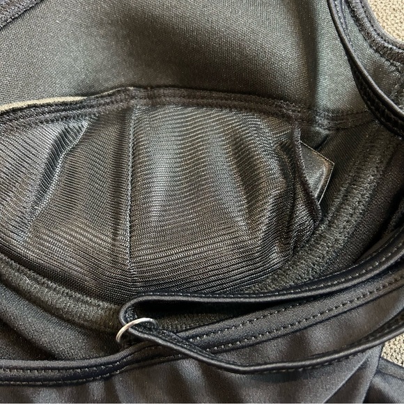 Christina Tankini Swimwear Bust Enhancer Black & Red Two Piece Swimsuit Sz. 12 - Picture 15 of 16